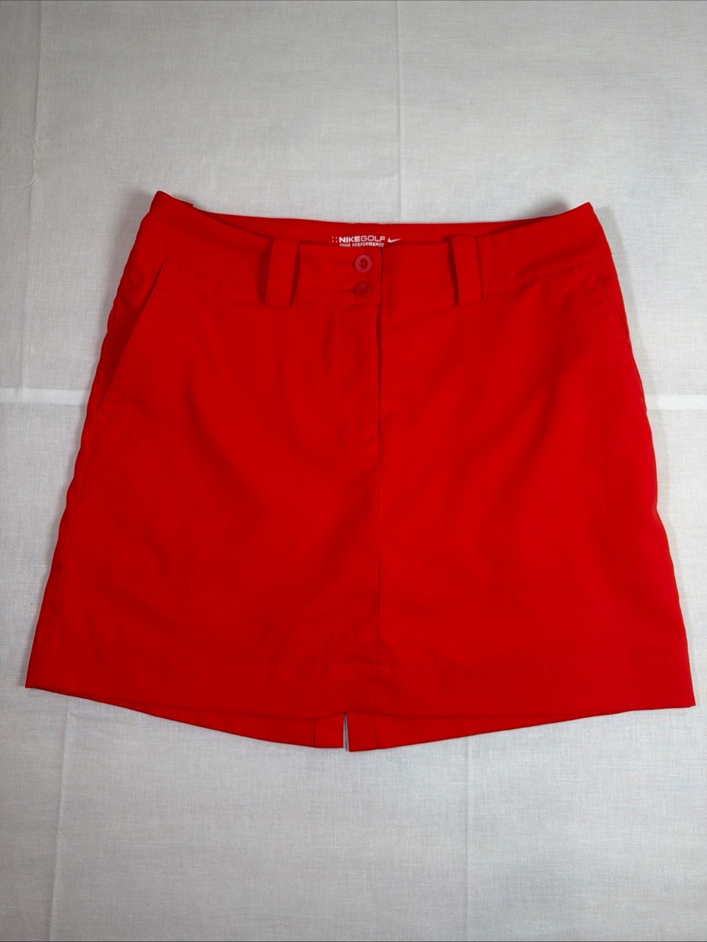 NIKE-GOLF Tour Performance Womens Size 6 Red DRI-FIT Skort